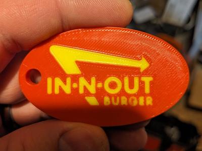 In-N-Out Burger Keychain v2