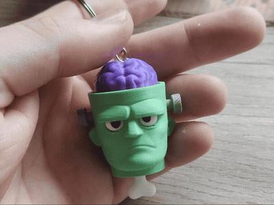 Frankenstein Fidget Clicker Keychain Version