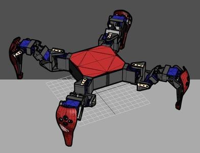 SG90 Servo Quadruped frame mode B