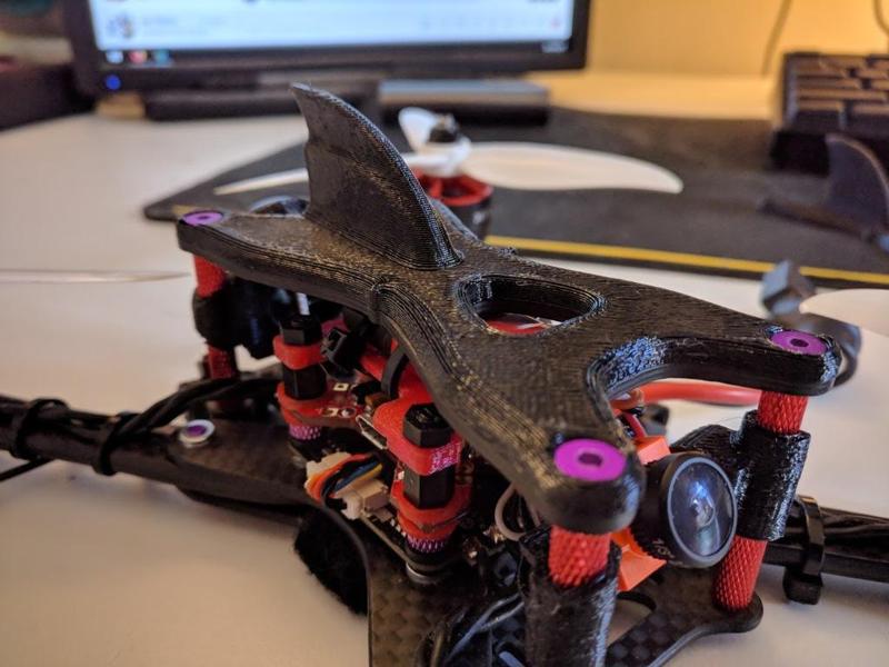 FPVDirect SonicX Top Plate w/ Fin