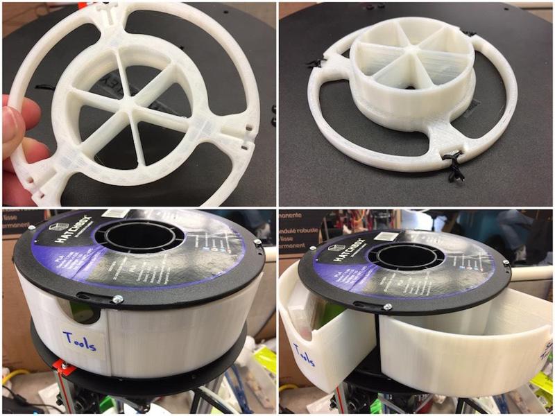 Hatchbox Spool Drawer Lazy Susan (for Deltaprintr Delta Go)