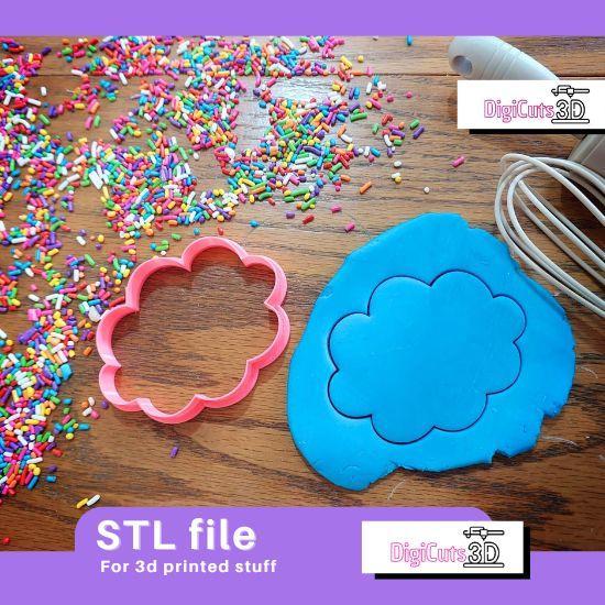 Cloud 1 COOKIE CUTTER - The Sky cookie cutters STL file