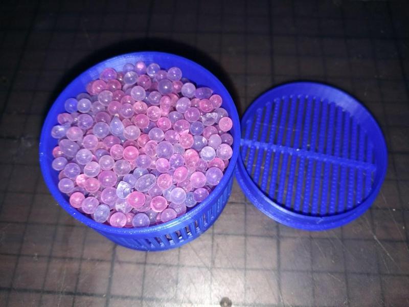 Silica gel container (for PLA filament coil)