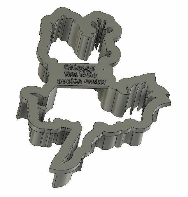 Chicago Rat Hole cookie cutter.