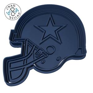 Dallas Cowboys Helmet - NFL - Cookie Cutter - Fondant - Polymer Clay