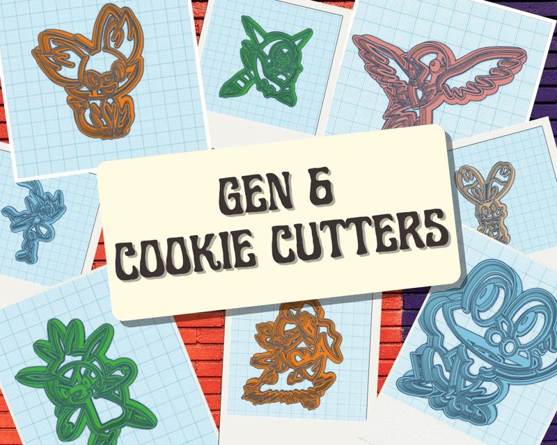 Pokemon: Gen 6 Cookie Cutter Set