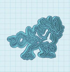 Pokemon: Walking Wake Cookie Cutter