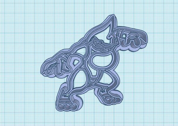 Pokemon: Toxicroak Cookie Cutter