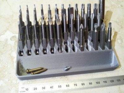 Hex bit tray
