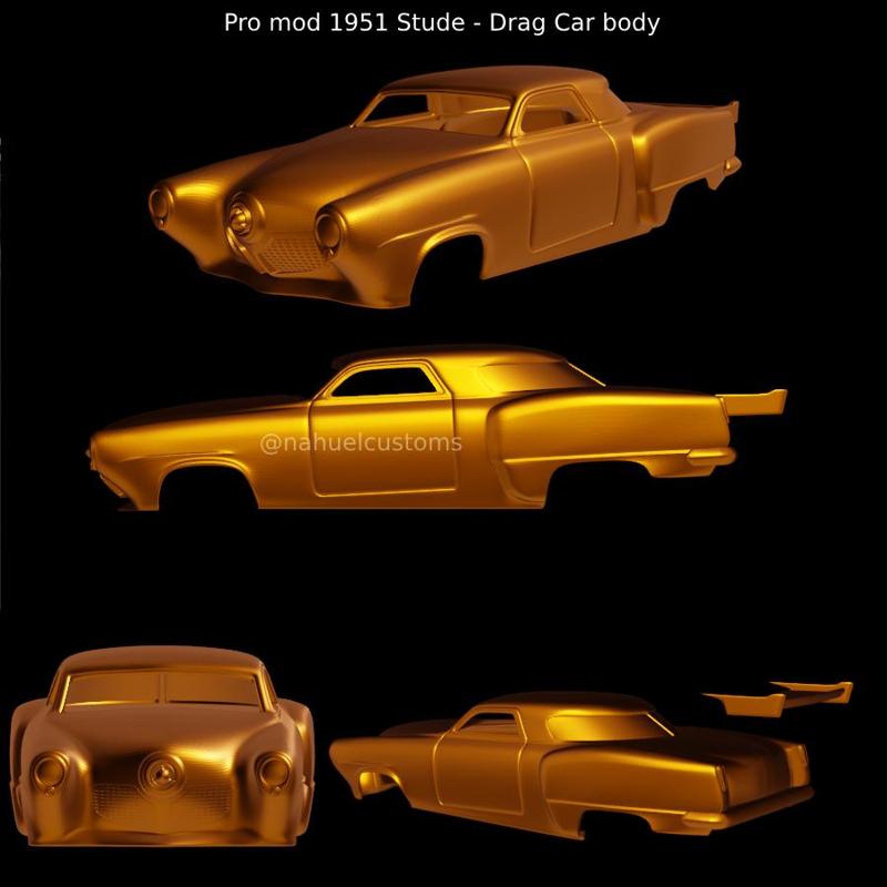Pro mod 1951 Stude - Drag Car body