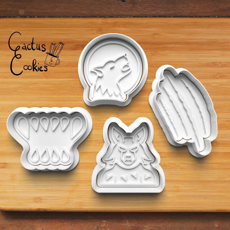 Halloween Werewolf Cookie Cutter set 0697
