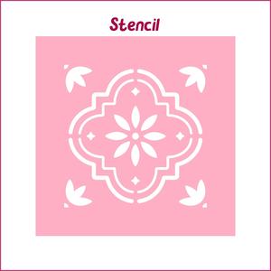 Tile Stencil  – STL 3D Print files, SVG Cutting files. T01