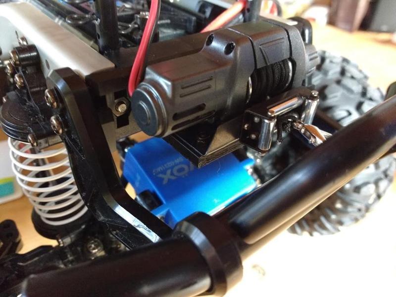 Crawler Windenhalterung für CR-01 und Graupner-Seilwinde