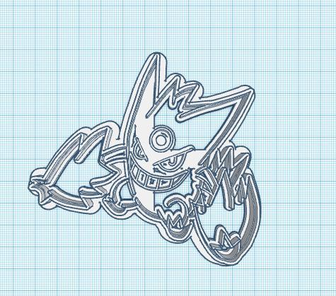 Pokemon: Mega Gengar Cookie Cutter