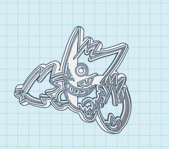 Pokemon: Mega Gengar Cookie Cutter