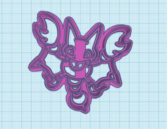 Pokemon: Gligar Cookie Cutter