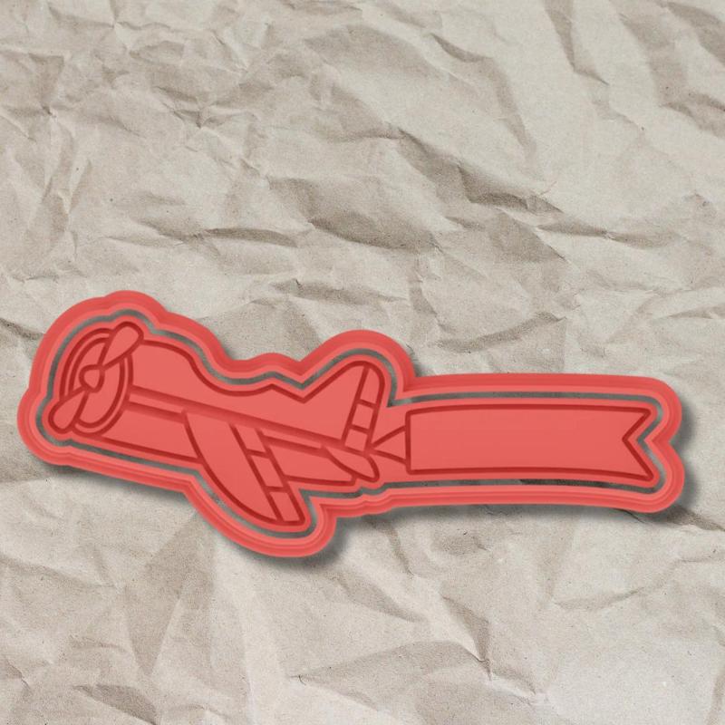 COOKIE CUTTER Airplane with phrase