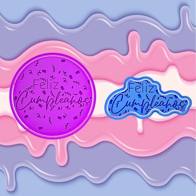 COOKIE CUTTER happy birthday set of 2