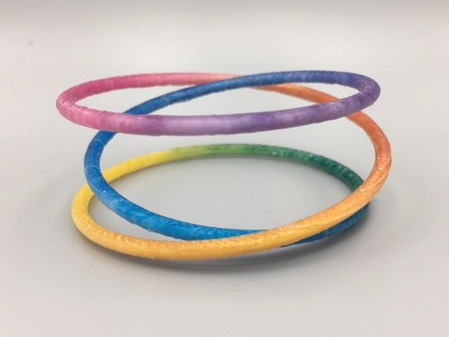 Rainbow Triple Wrap Bracelet