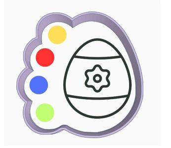Easter Egg watercolor cookie cutter Easter Egg