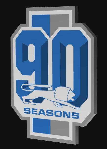 Detroit Lions 90th Anniversary Coaster
