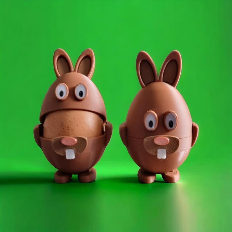 Bunny egg cup for Easter also as a small gift