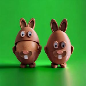 Bunny egg cup for Easter also as a small gift