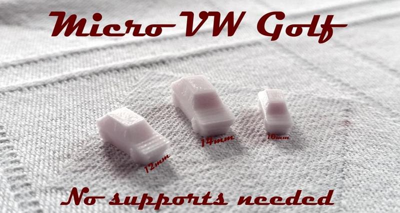 Volkswagen Golf GTI - Low Poly Miniature - No supports needed