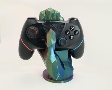 Low Poly Hand Phone Stand & Controller Holder – Support-Free Print