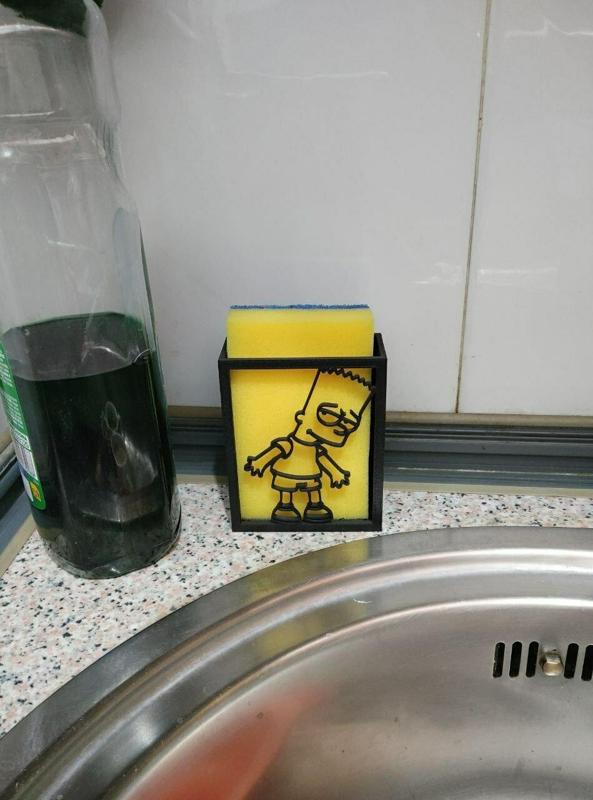 SIMPSON BART SPONGE HOLDER
