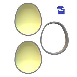3pc 3D Egg Bath Bomb Mold