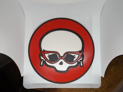 Monster High Ghoulia Skullette Bordered Wall Plaque Raised