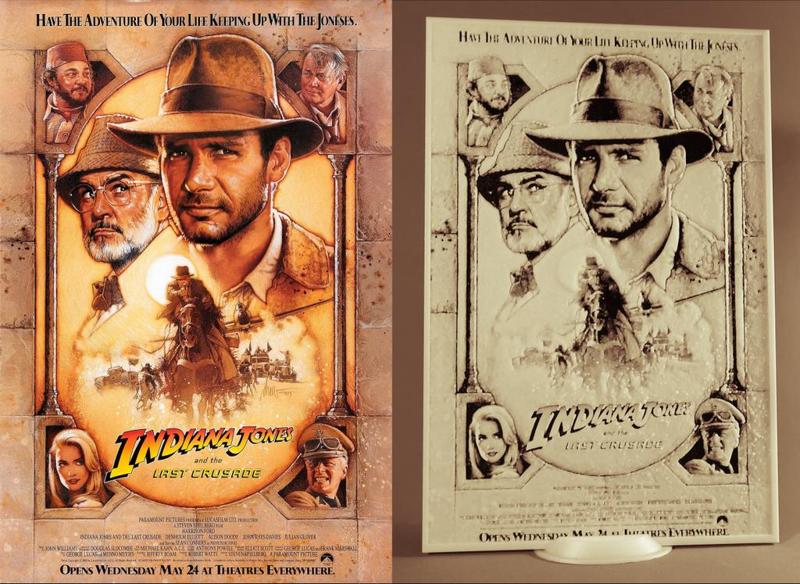 Indiana Jones y la última cruzada DIBUJO 3D