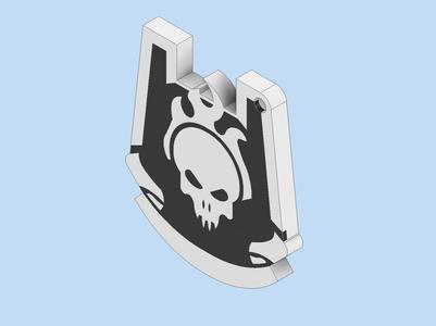 Helldivers Halo Rookie title keychain