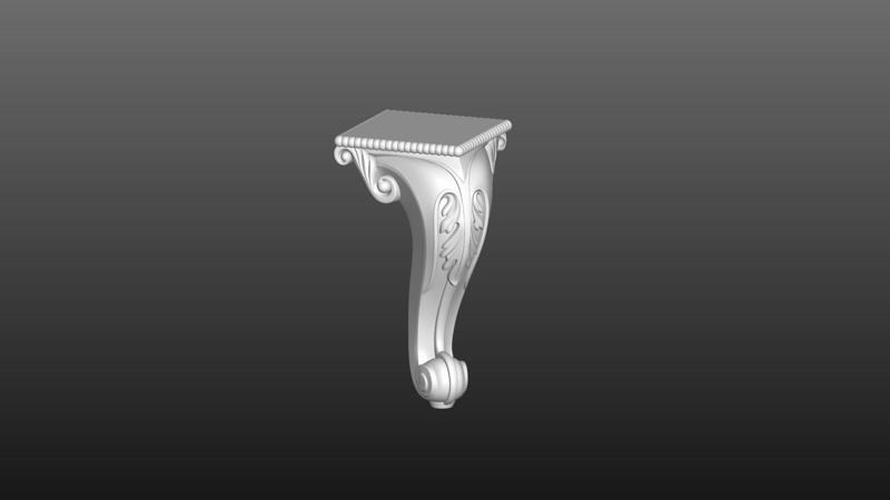 furniture leg 3D