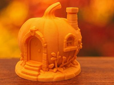 Pumpkin House with Chimney 