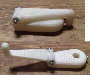 Foldable z-stage crank