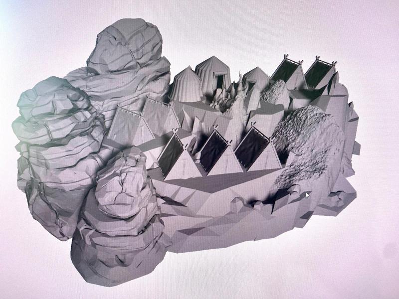 Camp marker for board games like Battle of the five armies