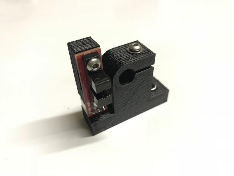 Modified Mendel90 Y bar clamp w/ opto endstop mount