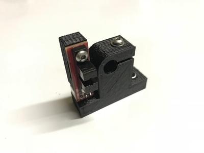 Modified Mendel90 Y bar clamp w/ opto endstop mount