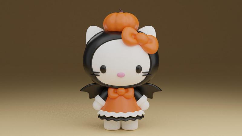Hello kitty pumpkin Halloween
