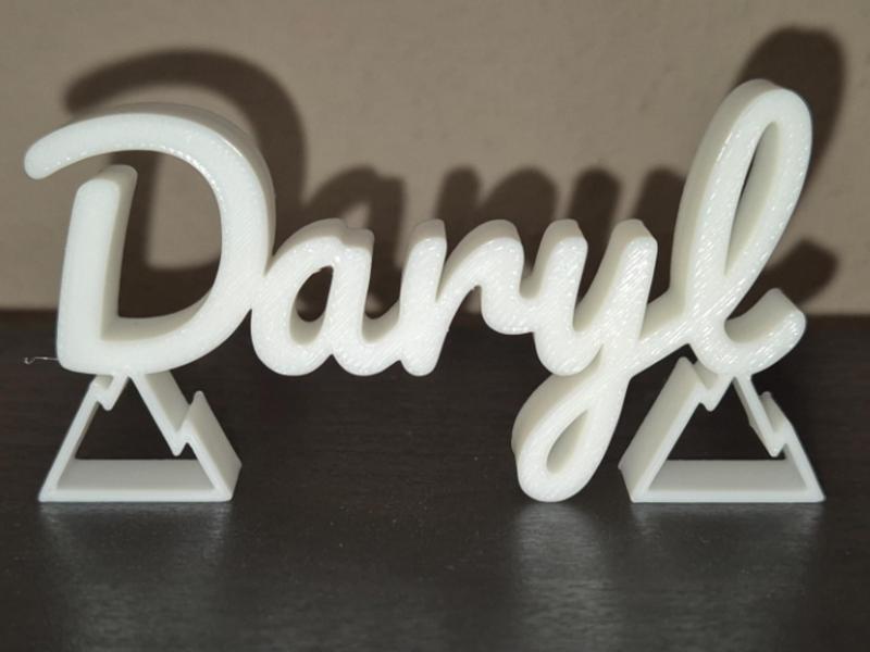Daryl Name Sign Display Decor