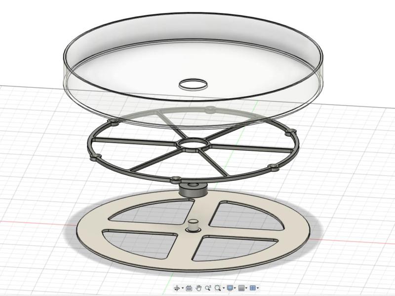 Turntable for refrigerator or cabinets