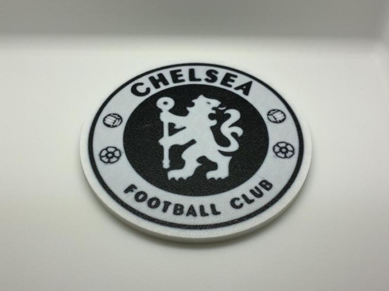 Chelsea Badge Coaster - Black & White