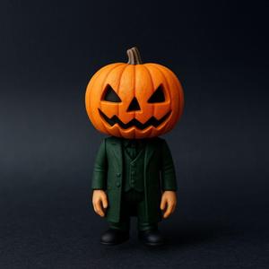 Pumpkin Head Stylized Miniature