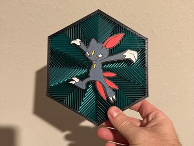 #215 Sneasel Hex Wall Art