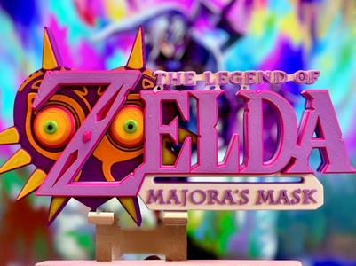 Zelda Majora's Mask Display Stand Logo 