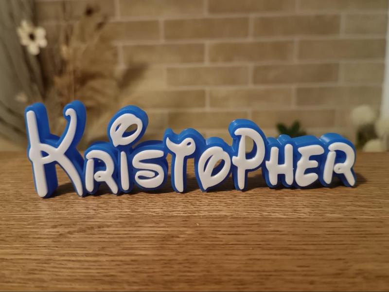Kristopher Disney Name Sign Decor Room child Birth