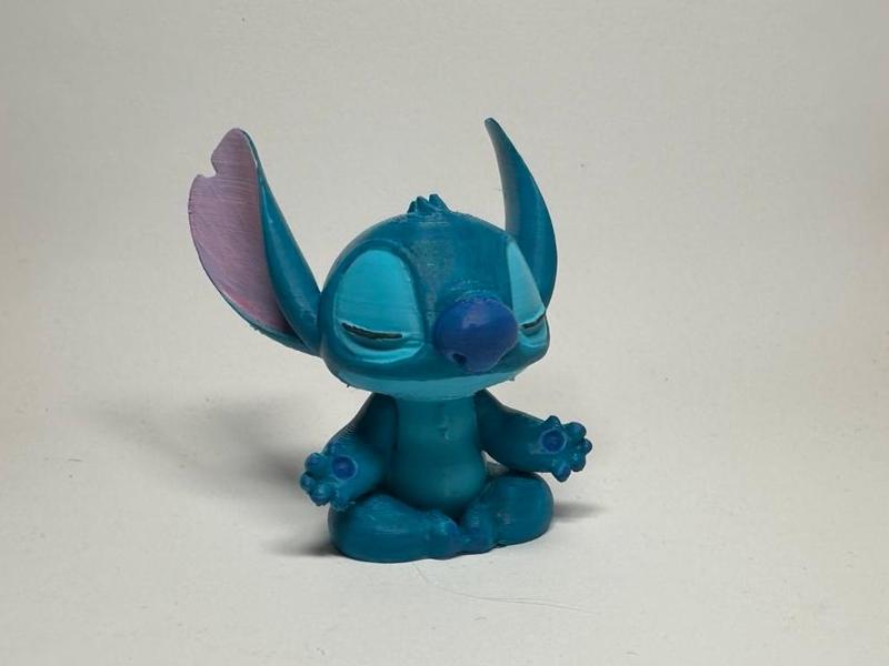 Chill Meditating Stitch Figurine 