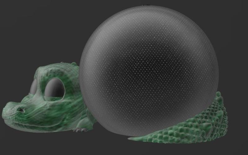 Suporte Alexa Echo Dot 4a e 5a Geração Sleeping Crocodile